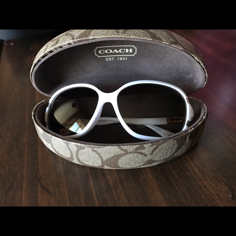 Coach Sienna White/Gold (S612) Sunglasses